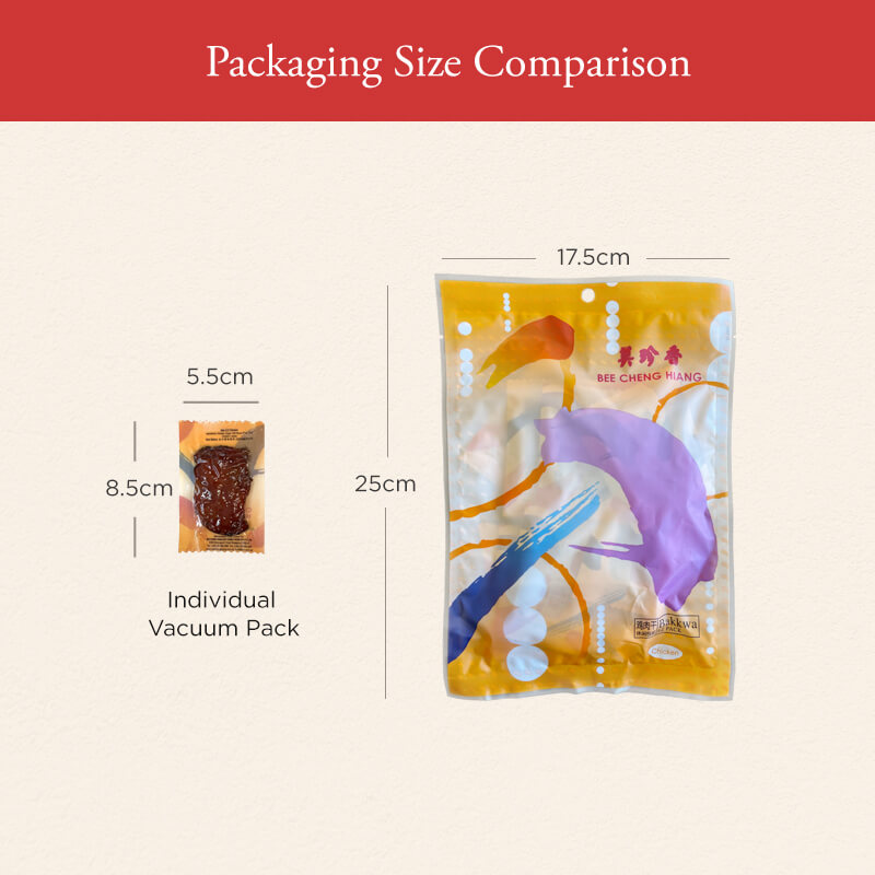 EZ Pack Bakkwa (Chicken) 120g | Bee Cheng Hiang | Asia's Famous Bakkwa